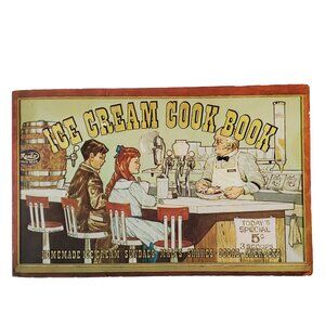 Vintage Ice Cream Cookbook Homemade Recipes Paperback Book 1970 Earl Goldman